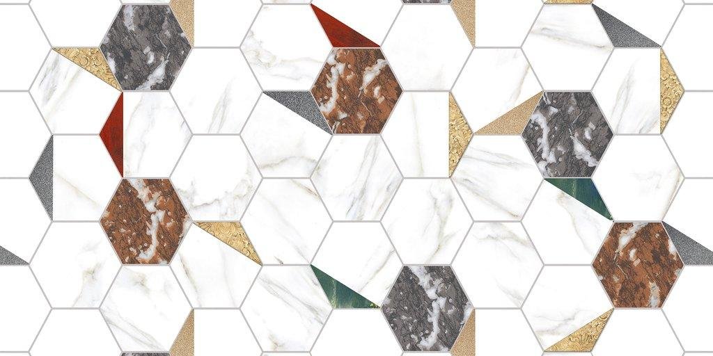 MK GLOSSY Satvario Luiz Decor - 600x1200mm - 2x4ft