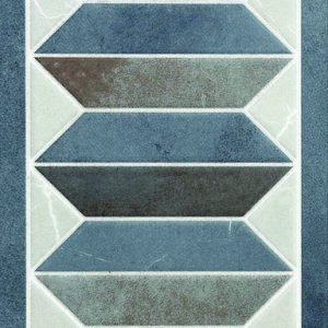 300x150mm Atlantis Blue Accent Border Tile in Dallas