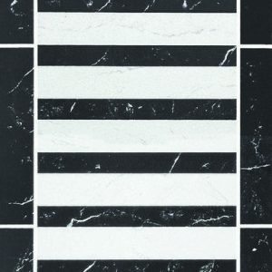 300x150mm Fusion Nero Dark Accent Border Tile in Dallas