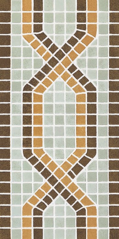 SS CFDB 3015026 PEBBLES VERDE BORDER - 300x150mm - 1x0.5ft