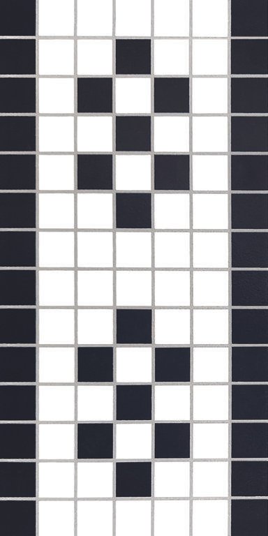 SS CFDB 3015028 CHECKERS WHITE BORDER - 300x150mm - 1x0.5ft