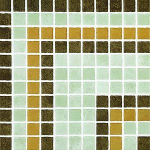 150x150mm Pebbles Verde Corner Accent Tile in Dallas
