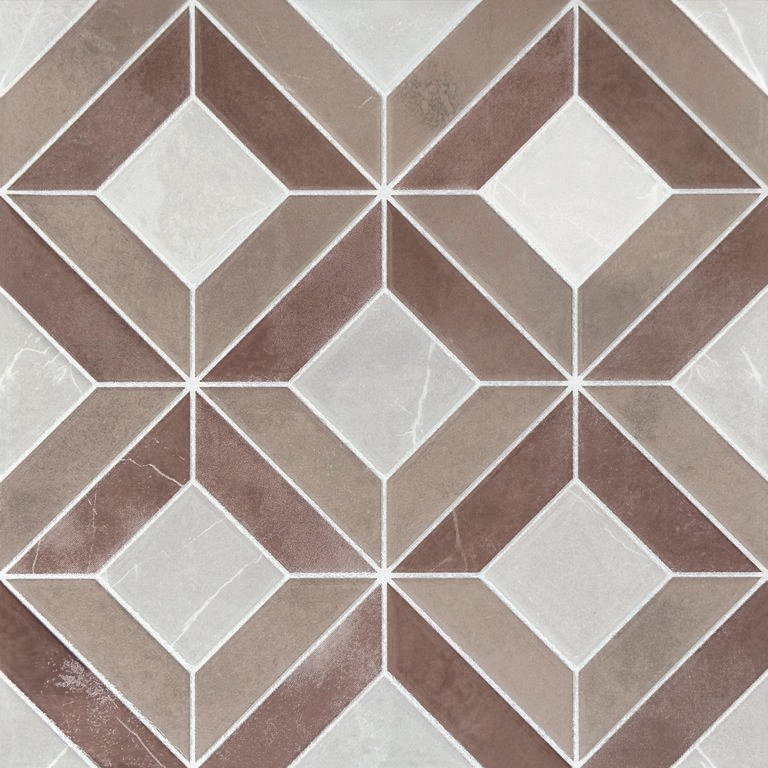 SS CFDM 3030007 ATLANTIS BROWN DÃƒâ€°COR - 300x300mm - 1x1ft