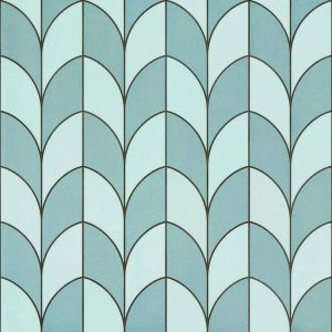 600x600mm Chic Blu Glossy Porcelain Floor Tile in Dallas