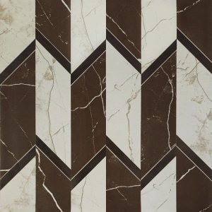 600x600mm Marbelo Moka Marble Look Porcelain Tile in Dallas