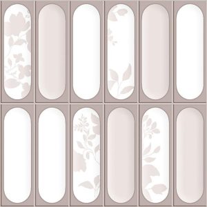KP L Lorient Gray Leaf HL - Luster - 300x600mm - 1x2ft
