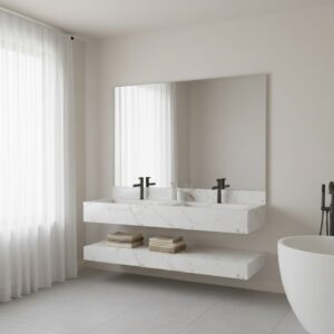 Espen Bianco Porcelain Tile Dallas - White Floor Tile