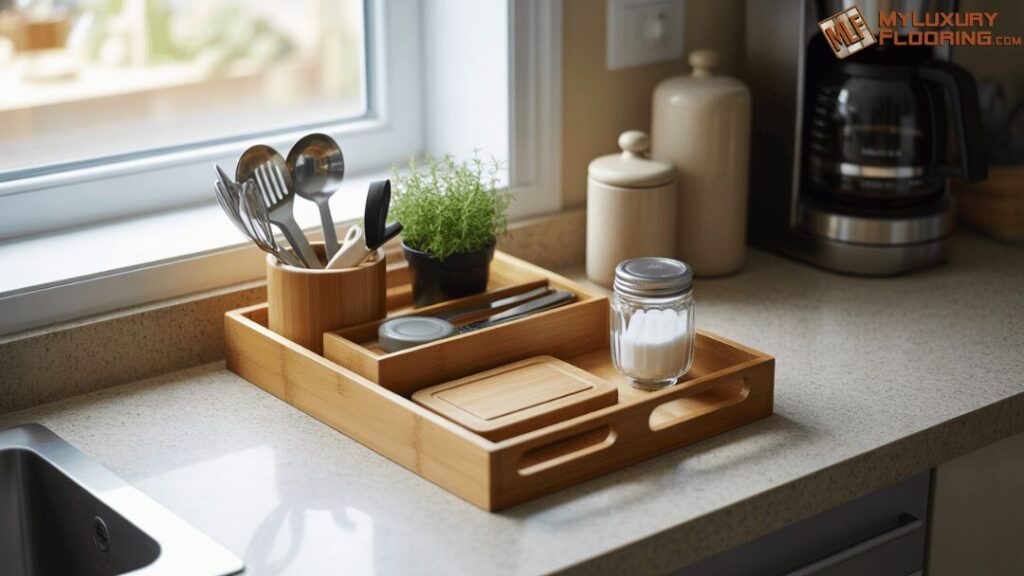 Add a Small Tray for Essentials