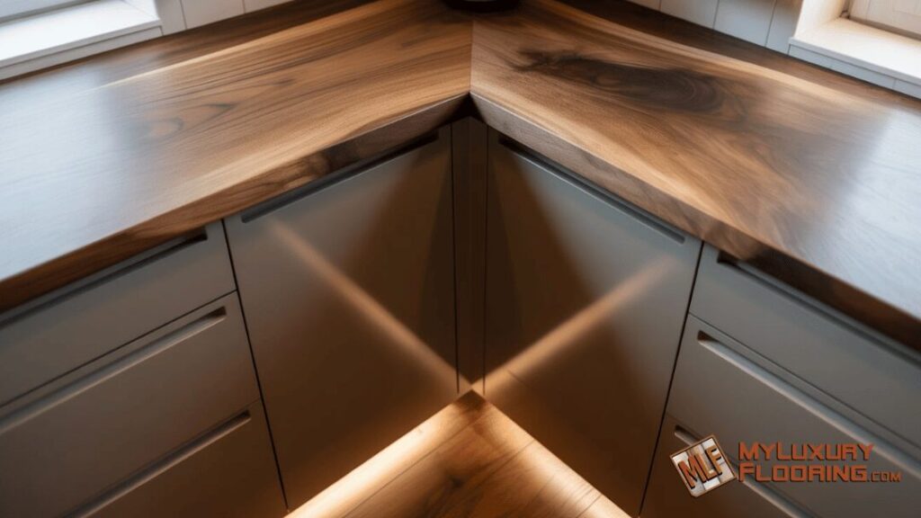 Corner Cabinet + Live Edge Countertop