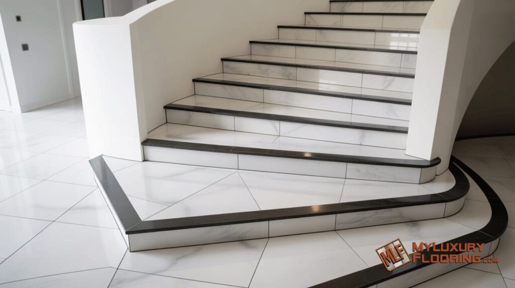 Custom Porcelain Stair Design
