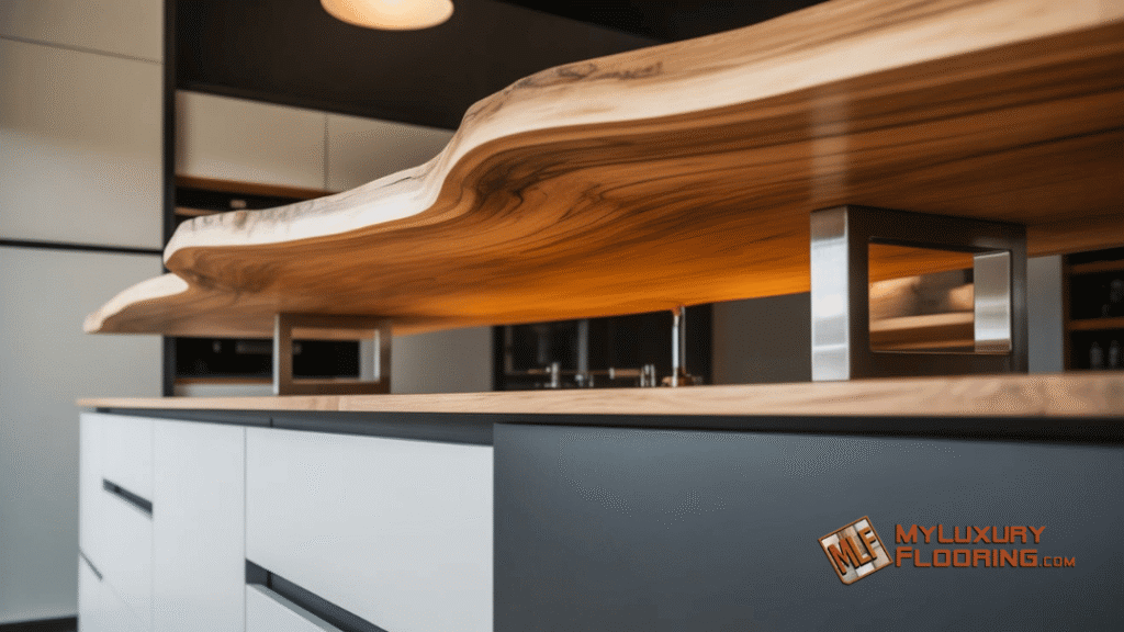 Floating Live Edge Countertop