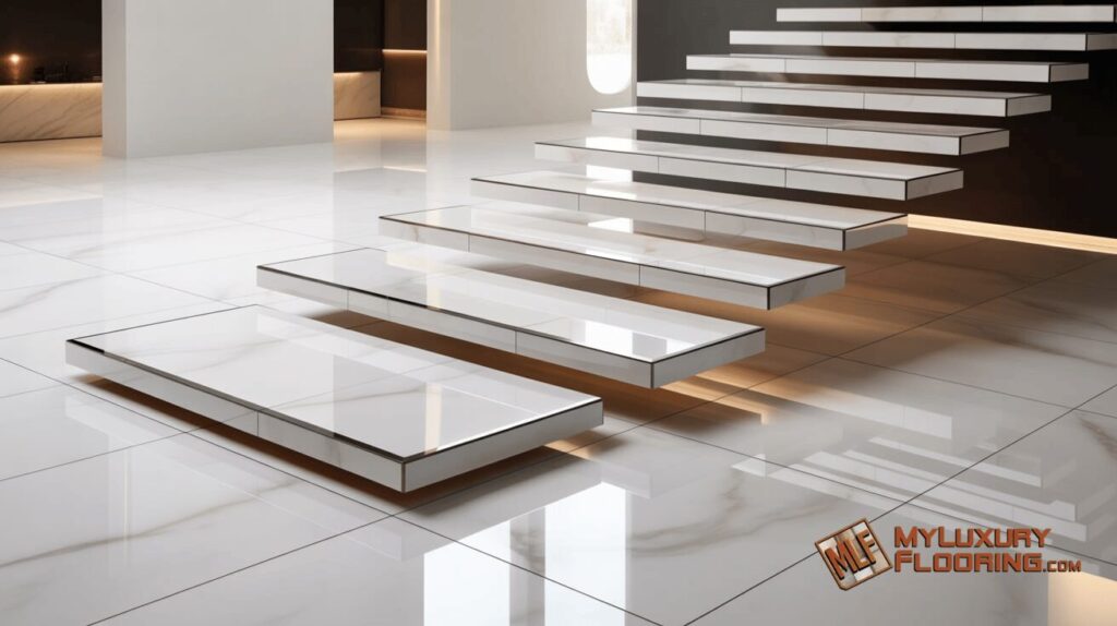 Floating Porcelain Stairs