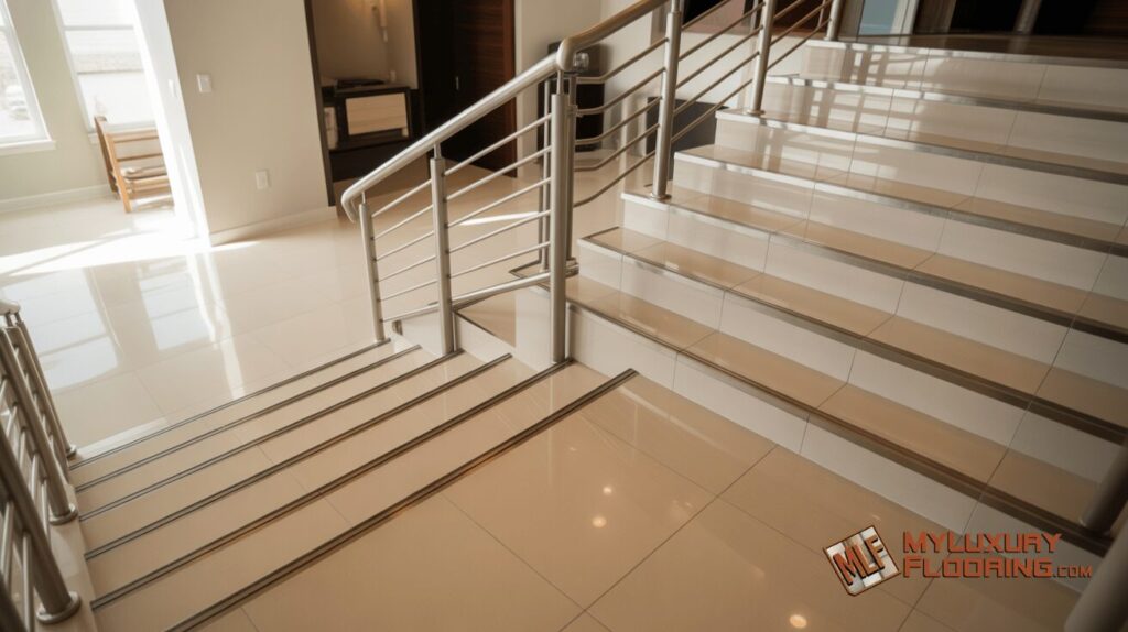 Glossy Porcelain Staircase (Indoor Only)