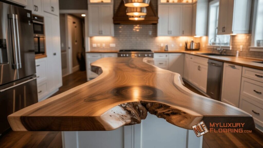 Live Edge Slab in Full Kitchen Remodel