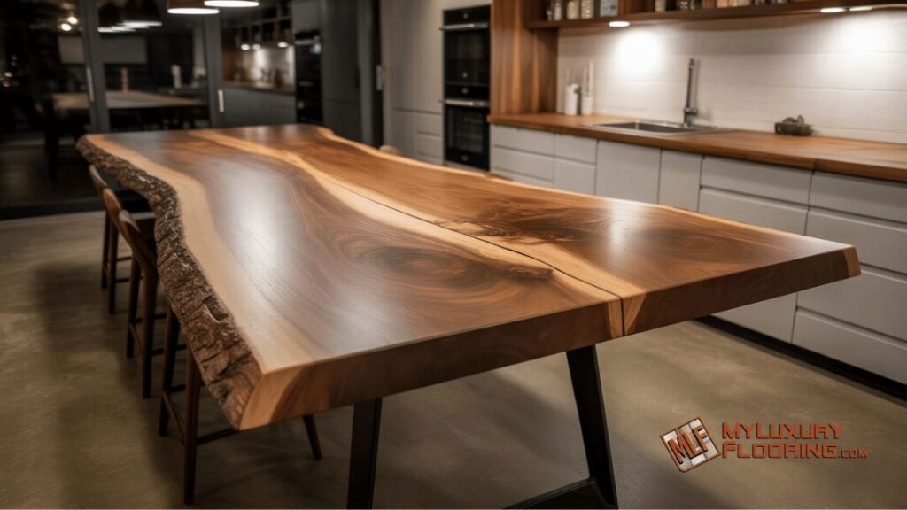 Live Edge Wood Slab Countertop Designs