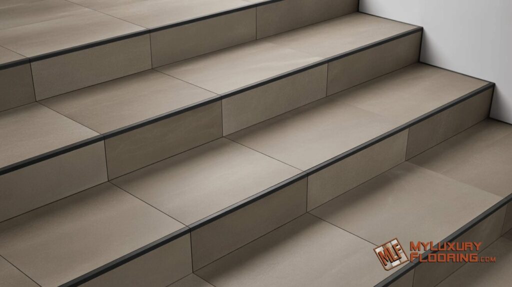 Matte Finish Porcelain Stairs