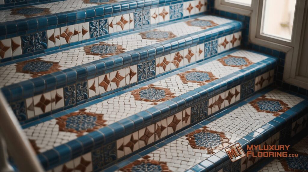 Mosaic Porcelain Stair Risers