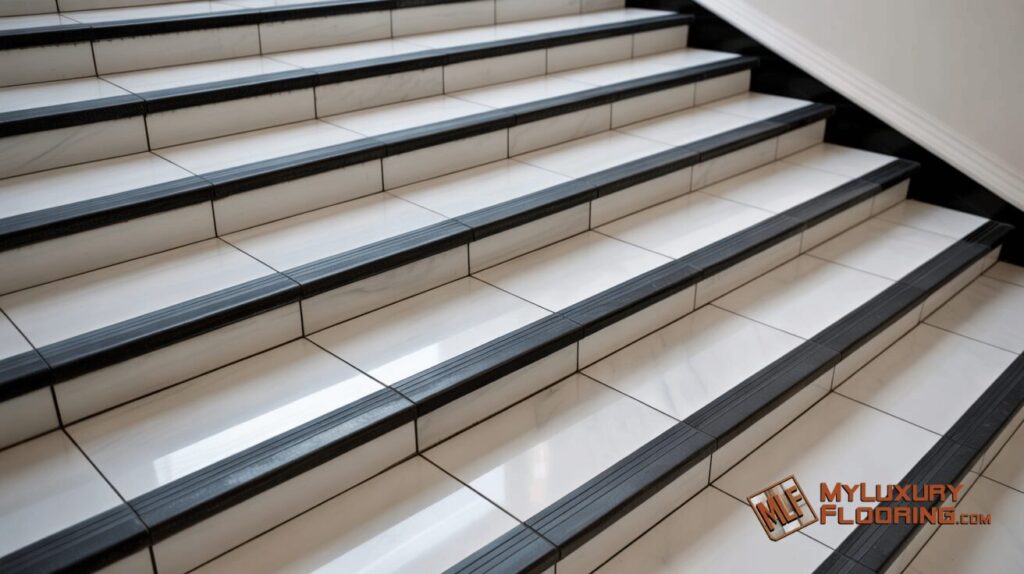 Porcelain Stairs with Anti-Slip Nosing