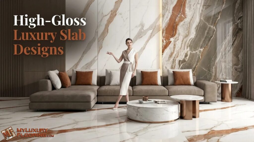 High-Gloss Luxury Slab Designs