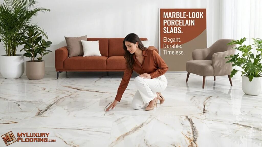 Marble-Look Porcelain Slabs