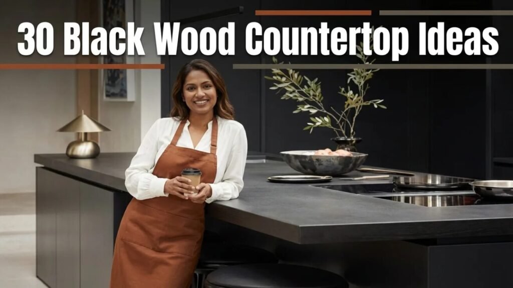 30 Black Wood Countertop Ideas