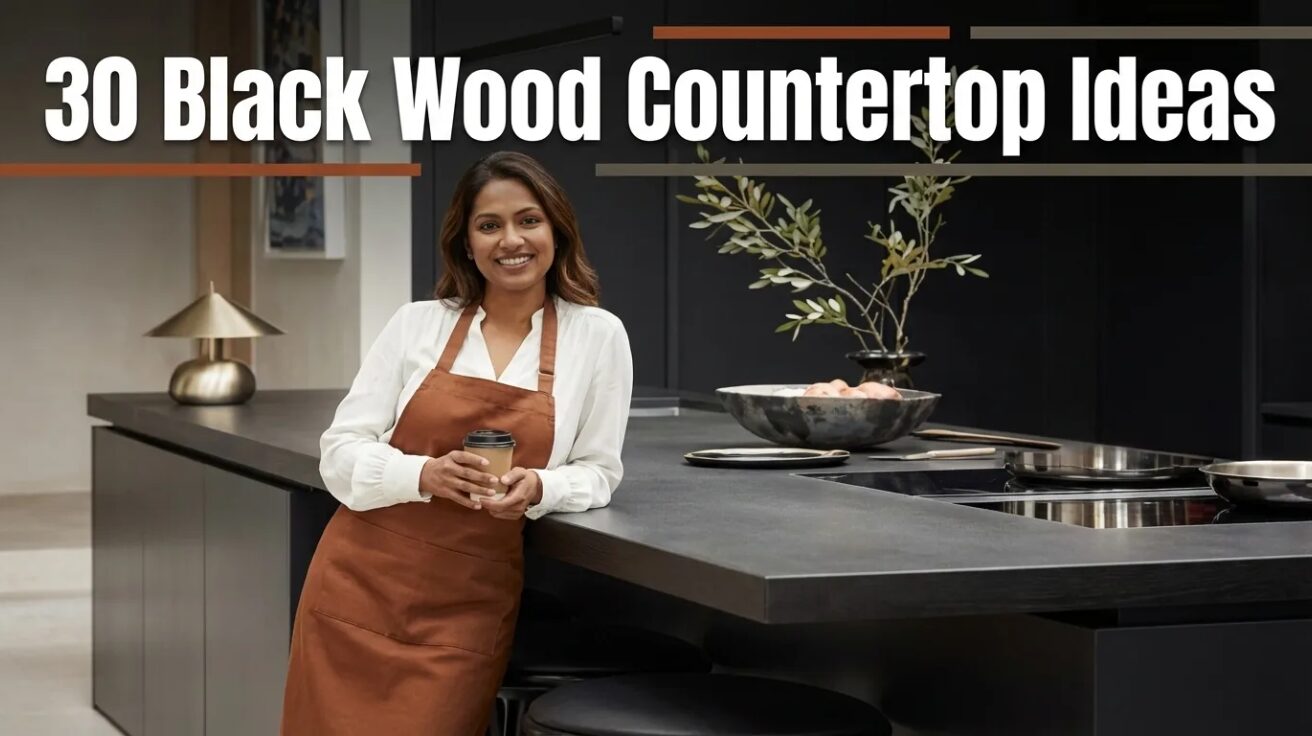 30 Black Wood Countertop Ideas