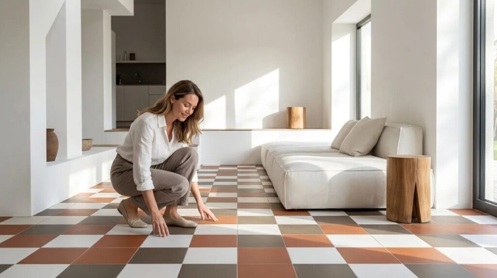 Modern Minimalist Basement Tiles
