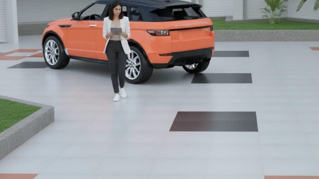 Modern Minimalist Car Porch Tiles
