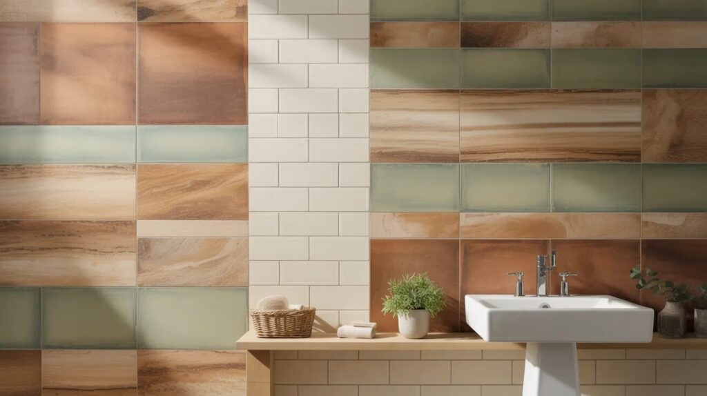 Natural Inspired Bathroom Walls