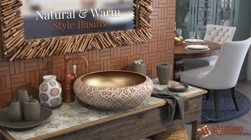 Natural & Warm Style Basins