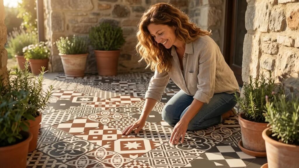 Patterned & Decorative Porch Tiles