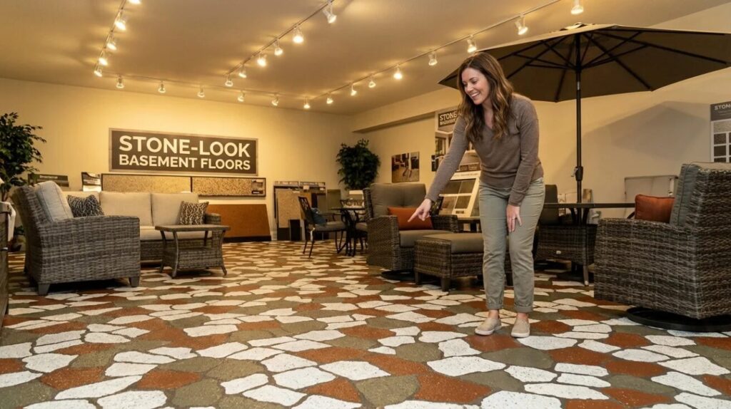 Stone-Look Basement Floors